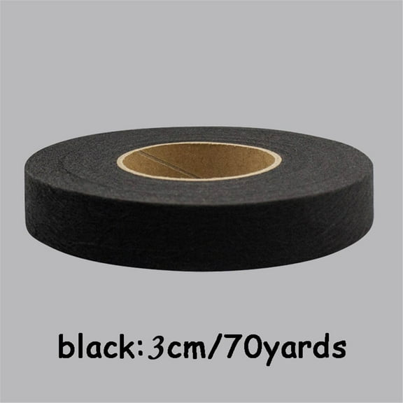 Double Sided Fabric Tape, Fusible Sewing Tape, 70 Yards White Black Adhesive Cloth Tape, Strong Bond Durable Easy To Use Roll for Crafting Home Repairs