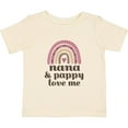 thumbnail image 3 of Inktastic Nana and Pappy Love Me Rainbow Girls Baby T-Shirt, 3 of 5