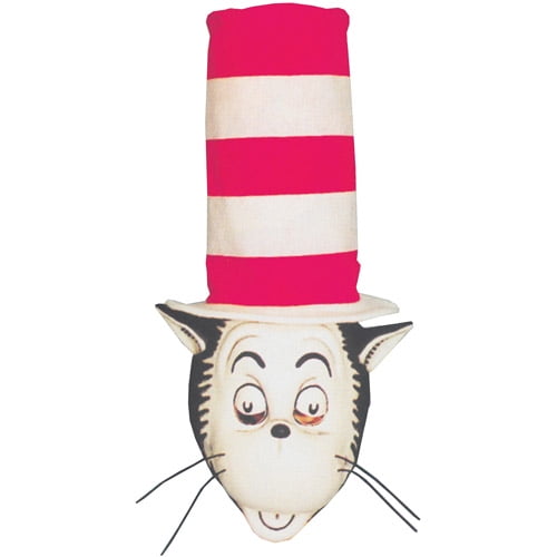 Cat in the Hat Mask and Hat Adult Halloween Accessory