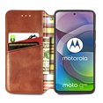 thumbnail image 5 of Étui pour Motorola MOTO G 5G à Rabat Portefeuille à Rabat Magnétique Protecteur - Marron, 5 of 5