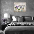 thumbnail image 6 of Farmhouse Bathroom Wall Decor Rustic Lavender Butterfly Wall Art Motivational Canvas Print Country Painting Artwork For Bathroom Kitchen Bedroom Office Ready To Hang Framed 16"x12", 6 of 6