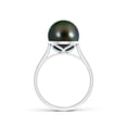 thumbnail image 2 of ANGARA Classic Tahitian Cultured Pearl Ring in 14K White Gold for Women | June Birthstone, Birthday, Anniversary, Jewelry Gift for Women | Pearl Ring, 2 of 7