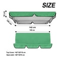 thumbnail image 3 of pdqouc Porch Swing Replacement Canopy Cover Set, Sun Shade Awning Top 142x120x18cm and Seat Cover 150x150x10cm, for Outdoor Garden Patio Yard, Easy Install, 3 of 9