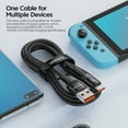 thumbnail image 3 of Toocki 6A Cable USB tipo C para Xiaomi POCO Samsung Huawei 100W cargador de carga rápida Cable de datos USB C Cable tipo C para Realme OPPO, 3 of 5