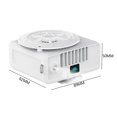 thumbnail image 4 of Ventilador Con Clip Para La Cintura Ventilador de viaje portátil con enfriador de aire montado en la cintura para suministros al aire libre (blanco) Ndcxsfigh Libre de BPA, 4 of 9