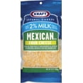 thumbnail image 2 of Kraft Natural Cheese Mexican Style Four Cheese 2% Milk Finely Shredded Reduced Fat Shredded Cheese, 14 Oz., 2 of 2