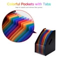 thumbnail image 6 of 12 Pockets Expanding File Folder Accordian File Organizer A4 Letter Size Document Organizer File Rack Rainbow Color for Home Office School, 6 of 8