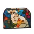 thumbnail image 2 of Lsque Stained Glass Cat Art Print 2 Slice Toaster Cover , Kitchen Appliance Dustproof Protector , Toaster Protector Dustproof Kitchen Appliance Cover, 2 of 7
