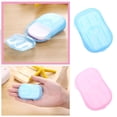 thumbnail image 4 of Portable Travel Soap Sheets,4Pcs Disposable Soap Paper Flakes, 4 of 4