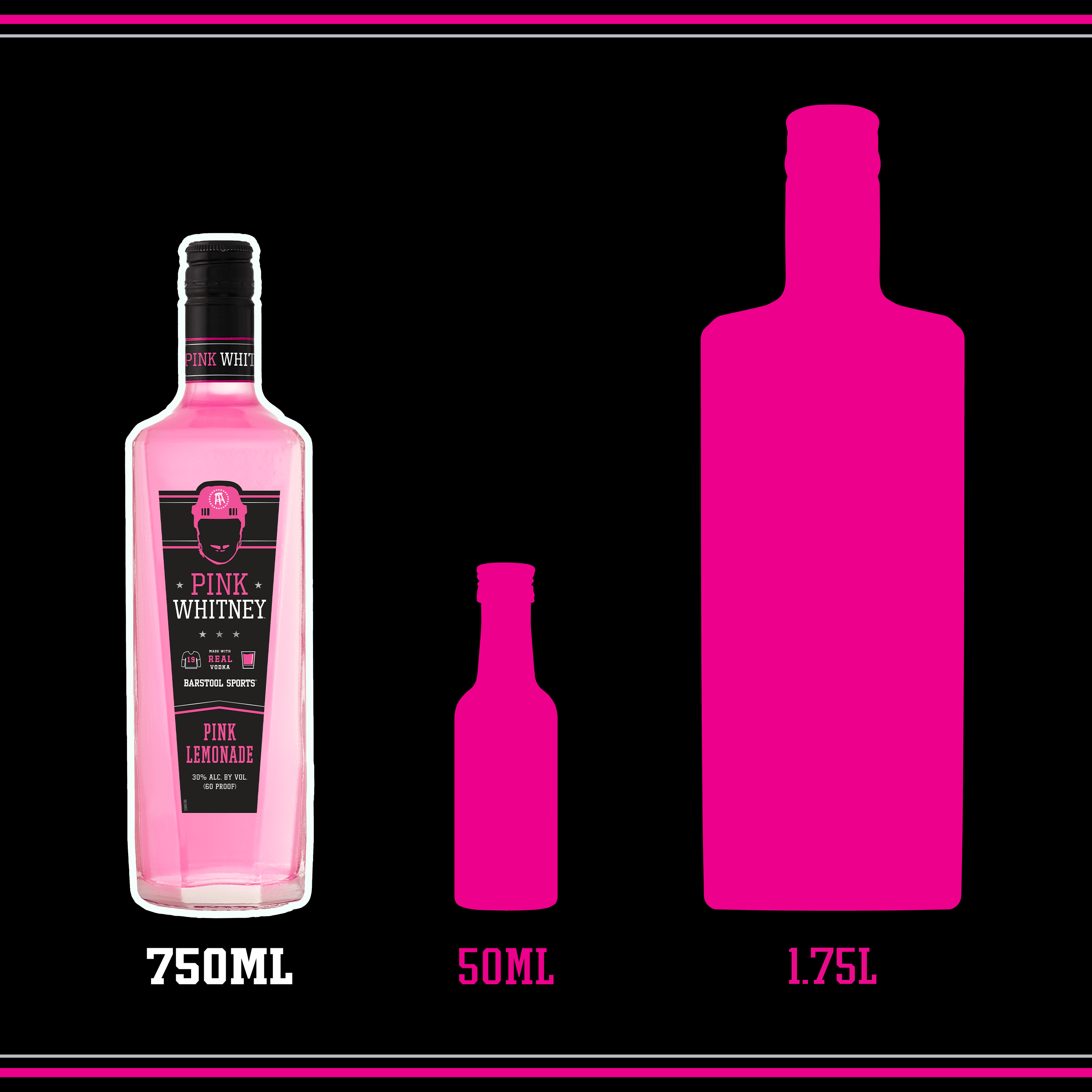 Pink Whitney Lemonade Flavored Vodka, 750ml Glass Bottle, 30% ABV