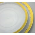 thumbnail image 6 of Trendables Scratch Gold Design Disposable Dinnerware Set, Plastic, 50 Pieces, Service for 10, 6 of 8