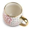 thumbnail image 5 of (4 pack) Thyme & Table Stoneware Gold Floral 16oz Coffee Mug, 5 of 5