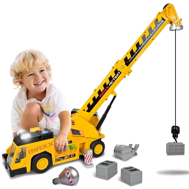 Vehículo de construcción Sunny Days Maxx Action Crane Truck 27"