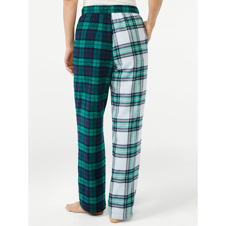 Joyspun Women's Flannel Lounge Pants, 2-Pack, Sizes S to 3X