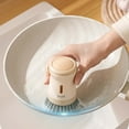 thumbnail image 6 of JGJJUGN Multifunctional Kitchen Liquid Washing Pot Brush - Press & Dispense Silicone Scrubbing Brush for Easy Cleaning, Compact & Refillable Dish Cleaner, Ideal for Home & Dormitory, 6 of 7
