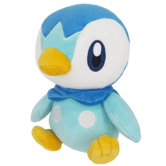 Sanei Pokemon All Star Collection - PP89 - Piplup Peluche 6", Bleu