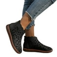 thumbnail image 6 of IUJSOY Walking Shoes Women Hollow out High Top Sneakers Casual Back Zipper Summer Ankle Boots, 6 of 9