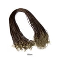 thumbnail image 3 of VONKY 100 Pieces Necklace Rope Simple Design Reusable Pendant Wire Jewelry Making Cord DIY Crafting Handicraft Accessories Brown Bronze, 3 of 8
