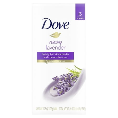 Dove Lavender Chamomile Beauty Bar Soap 3.75 oz 6-Bar (3 Pack)