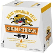 Kirin Ichiban Premium Beer, 12 Pack 12 fl oz Bottles, 5% ABV