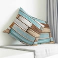 thumbnail image 3 of Blue Brown Vintage Pillow Covers 16x16 Inch Decorative Throw Pillow Cover, Retro Farmhouse Elegant Pastoral Sofa Pillowcases Accent Cushion Case Home Decor Bedroom Living Room, 3 of 6