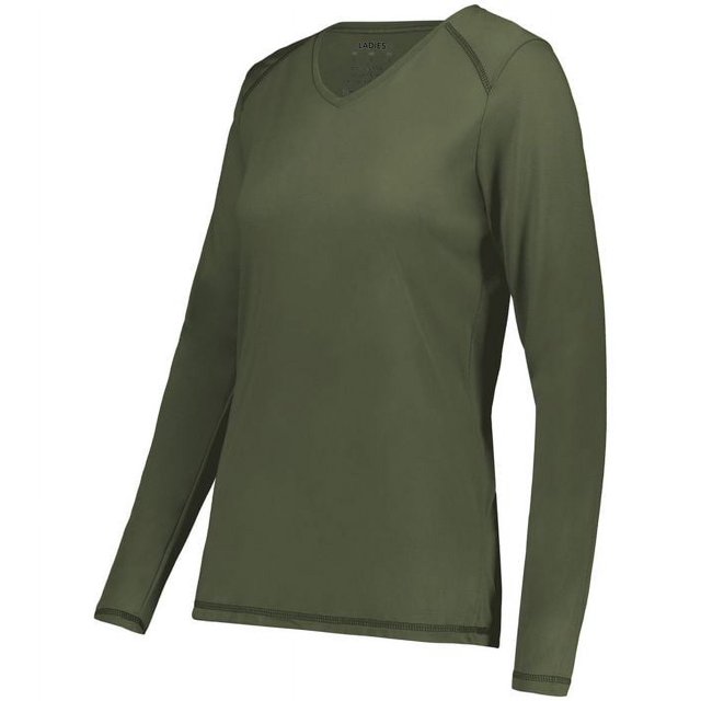 AUGUSTA SPORTSWEAR LADIES SUPER SOFT-SPUN POLY LONG SLEEVE TEE