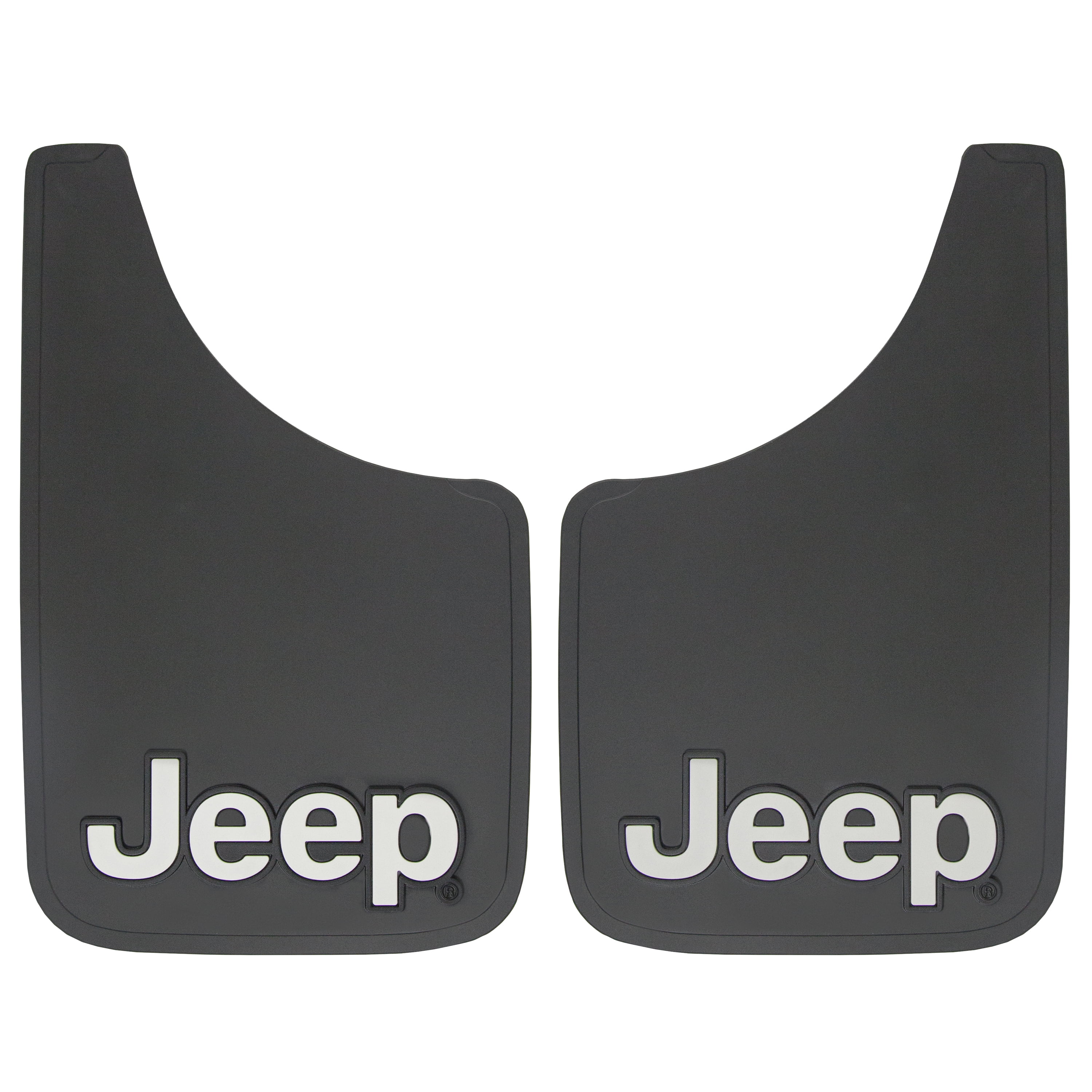 Jeep 9” x 15” Easy-Fit Universal Fit Automotive Mud Guards, Black