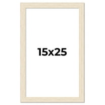 15x25 Frame White Real Wood Picture Frame Width 1.5 inches | Interior Frame Depth 0.5 inches | Barn