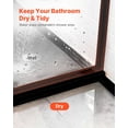 thumbnail image 5 of VEVOR Fixed Glass Shower Panel, 34 x 73.6 in Semi-Framed Fixed Shower Screen, 5/16 in Thick Clear Tempered Glass Door with Bottom Seal Strip and Hardware, Easy to Clean, for Bathroom, Matte Black, 5 of 9