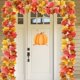 thumbnail image 5 of Halloween Thanksgiving Decorations Artificial Leaf Garland Rattan Hanging Fall Maple Leaf Garland Indoor Home Halloween Christmas Party Wall Mantel Decoration, 5 of 6