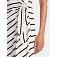 thumbnail image 2 of Time and Tru Women's and Women's Plus Side Tie Midi Dress with Dolman Sleeves, Sizes XS-4X, 2 of 5