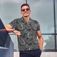 thumbnail image 4 of Sikiie Snake Print Men's Short-sleeved POLO Shirts, Button-down Shirts and T-shirts are Suitable for Vacation, Leisure and Business-4X-Large, 4 of 6