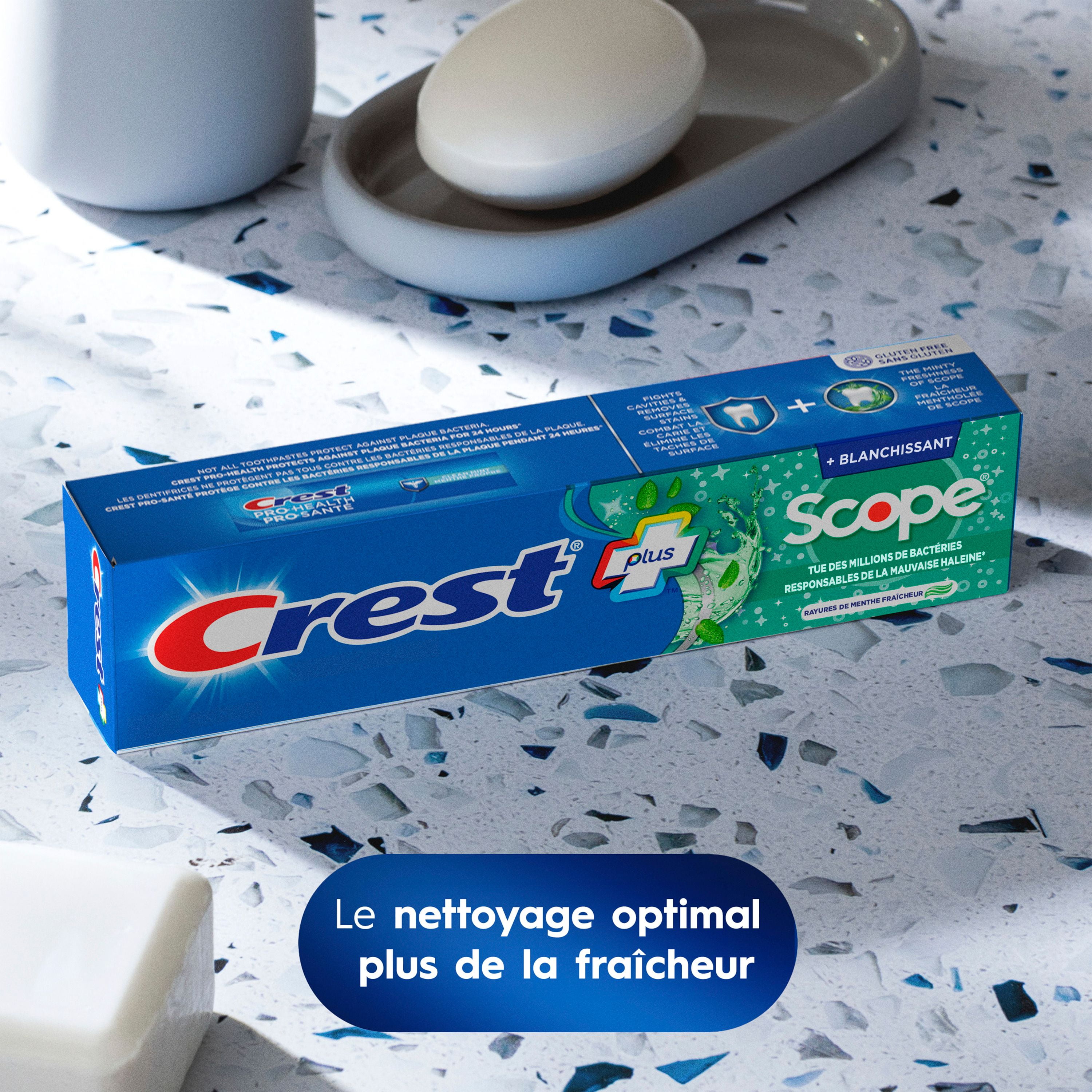 Crest Complete Whitening Plus Scope Toothpaste, Minty Fresh, 3 x 120 mL, 360ML