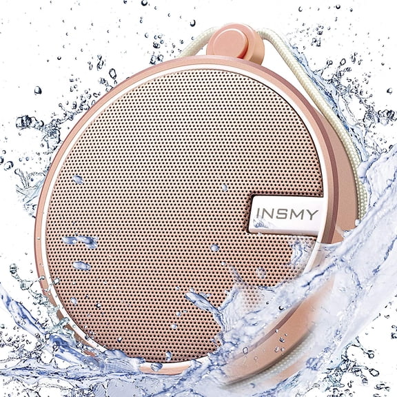 C12 IPX7 Waterproof Shower Bluetooth Speaker, Portable Wireless Outdoor Speaker with HD Sound, Support TF Card, Suction Cup for Home, Pool, Beach, Boating, Hiking 12H Playtime