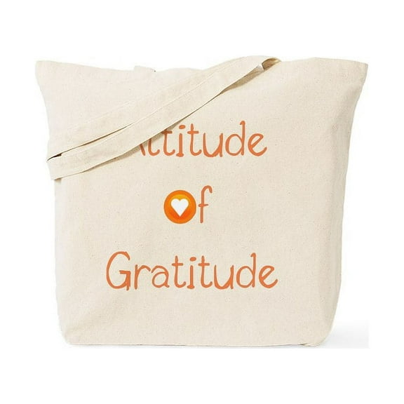 CafePress - Attitude Of Gratitude Tote Bag - Unisex Canvas Tote Bag, Beige, 1-Piece