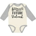 thumbnail image 3 of Inktastic Future Violin Player Violinist Boys or Girls Long Sleeve Baby Bodysuit, 3 of 5