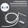 thumbnail image 4 of Brake Bleeder Wrench Set, 7-12mm 12 Point Brake Fluid Bleeder Kit with Adapter Sockets, including Oil Drain Hose with One-Way Flow Fitting, Brake Bleeding Tool for Car, Truck, Motorcycle, 4 of 6