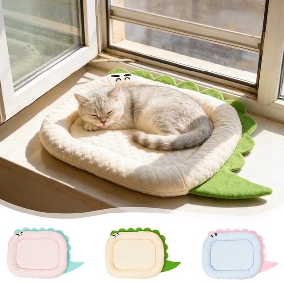 Cooling Pet Bed for Dogs & Cats with Non-Slide Chill Bottom, Washable Portable Pad, Suitable for Crate Sofa Floor, 15.7x11.8in by MPOISVA