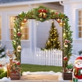 thumbnail image 3 of Ktaxon 7.2ft Large Wood Arch with Planter Box Flat Top Trellis for Garden Climbing Plants, Carbonized, 3 of 9