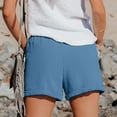 thumbnail image 5 of LADIGASU Women Summer Drawstring Elastic Waist Casual Shorts Pocket Pants, 5 of 7