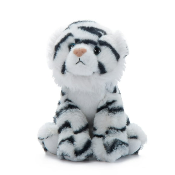 The Petting Zoo Tiger Stuffed Animal Plushie gifts for Kids Wild Onez Babiez Zoo Animals White Tiger Plush Toy 6 inches