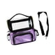 thumbnail image 5 of Bolsa de viaje para cosméticos, transparente, soporte para brochas de maquillaje, estuche de maquillaje profesional portátil de gran capacidad, estuch violeta, 5 of 9
