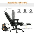thumbnail image 5 of Vinsetto Indoor Adjustable Height High Back Swivel Office Desk Chair with Massage Option, Black, 5 of 10
