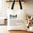 thumbnail image 2 of Dad Definition Canvas Tote Bag, Funny Fathers Day Gift Shopper, 2 of 10