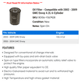 thumbnail image 2 of Oil Filter - Compatible with 2002 - 2009 GMC Envoy 4.2L 6-Cylinder 2003 2004 2005 2006 2007 2008, 2 of 2