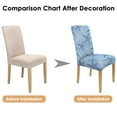 thumbnail image 5 of Nautical Anchor and Seahorse Inspired Dining Chair Covers Set of 4, Stretch Washable Polyester Slipcovers, Removable Seat Protector for Beach, Coastal Living, 5 of 5