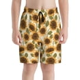thumbnail image 2 of Cauagu Autumn Sunflowers Print Swim Trunks for Men,Youth Boys Swim Shorts Compression Liner Beach Shorts Boys' Swimming Shorts 7-20 Years Bathing Suit-Medium, 2 of 7