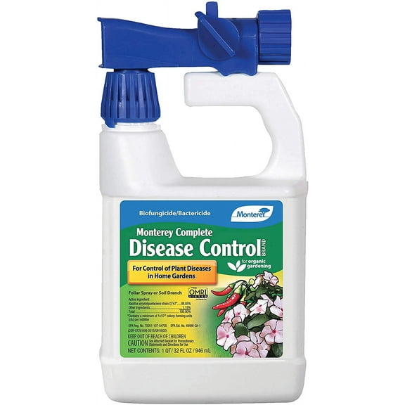 Monterey Complete Disease Control Indoor & Outdoor Fungus Fungicide Liquid, 32 oz