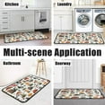 thumbnail image 3 of Mushroom Kitchen Floor Rugs 2Pcs Mushroom Washable Mats for Bathroom Restaurant Decor Non Slip Waterproof Standing Kitchen Runner Mats 17”x30”+17”x47”, 3 of 6