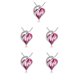 thumbnail image 3 of Sonducket Collar con colgante de corazón, gargantilla de cristal Retro para novia, fiesta de disfraces, cadena de pareja femenina, suministros Type2 NO2, 3 of 6